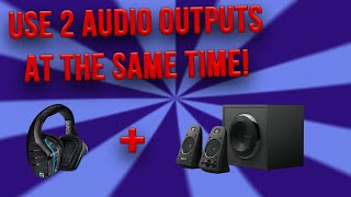 USE 2 AUDIO OUTPUTS AT THE SAME TIME ON WINDOWS Realtek Sound Devices [upl. by Eanil303]