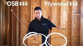 Framing  OSB vs Plywood  Whats the difference in COST AND PERFORMANCE [upl. by Marilyn]