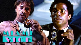 Crockett Meets Tubbs For The First Time  Miami Vice [upl. by Sension98]