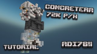 CONCRETERA 72K POR HORA MINECRAFT BEDROCK [upl. by Sacttler]