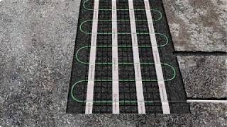 Retrofit Heated Driveway Installation [upl. by Nilra]