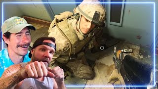 Marines React to HUNTING PARTY from Call of Duty Modern Warfare [upl. by Elladine]