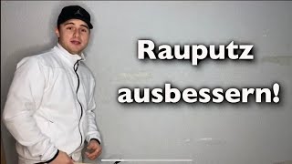 RauputzScheibenputz ausbessern [upl. by Sirad]