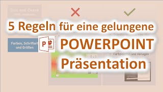 5 Regeln für eine PowerpointPräsentation [upl. by Anatole]