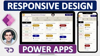 How to build Responsive Power Apps  Responsive Layouts Tabs Galleries amp Forms [upl. by Jaymee]