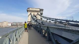 SZECHENYI CHAIN BRIDGE in Budapest Hungary [upl. by Venetia496]