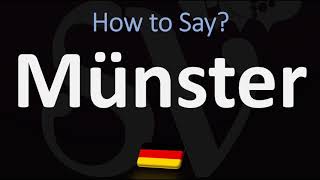 How to Pronounce Münster CORRECTLY  German City Pronunciation [upl. by Elmina89]