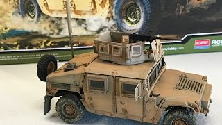 Building the Academy Models 135 M 1151 up armored Humvee [upl. by Car959]