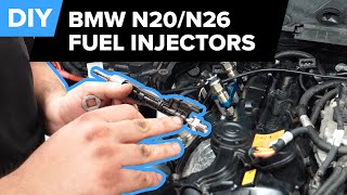 BMW Fuel Injector Replacement DIY BMW F30 328i N20N26 [upl. by Annie347]