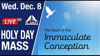 LIVE MASS Holy Day IMMACULATE CONCEPTION [upl. by Yelrehs]