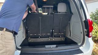 How To Fold The Seats On A Dodge Grand Caravan [upl. by Marijn]