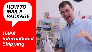 How to Mail and Ship a Package Internationally with the US Post Office  English on the Street [upl. by Azar]