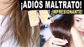 TRATAMIENTO CASERO PARA EL CABELLO SECO OPACO Y MALTRATADO ¡IMPRESIONANTES RESULTADOS [upl. by Ariat]