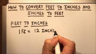 HOW TO CONVERT FEET TO INCHES AND INCHES TO FEET [upl. by Palmira]