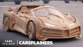 How To Build A Fully Drivable Wooden Bugatti  Carsplainers [upl. by Lainad683]