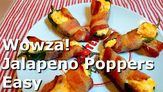 Bacon Wrapped Jalapeno Poppers  Easy [upl. by Ised]