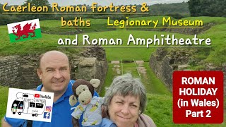 305 Caerleon Castle Roman Fortress and Baths Legionary Museum and Roman Amphitheatre Wales [upl. by Amairam]