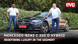 2022 Mercedes CClass Review  Is this C 220 D Hybrid a mini S Class  First Drive  evo India [upl. by Moffat]