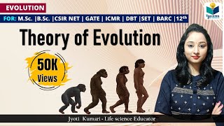 Theory of Evolution by Lamarck amp Darwin  Evolution [upl. by Dnalyar]