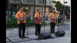 Mele Halia at Waikiki Beach Walk featuring The Makaha Sons [upl. by Snahc]