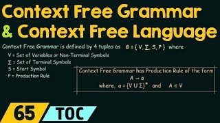 Context Free Grammar amp Context Free Language [upl. by Hoo957]