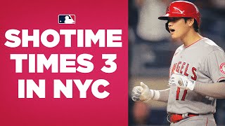 3 Big Apple HRs for Shohei Angels star Shohei Ohtani GOING OFF in NYC [upl. by Pyne]