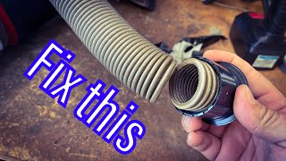 Quick Repair a Vacuum Hose NO TAPE [upl. by Etnwahs]