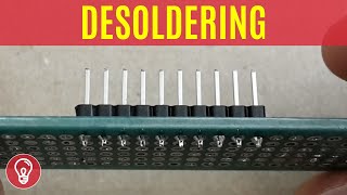 Soldering and Desoldering Pin Headers [upl. by Jacquetta]