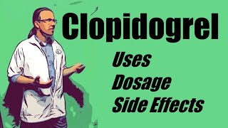 clopidogrel 75 mg uses dosage and side effects [upl. by Blasien568]