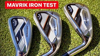 CALLAWAY GOLF CLUBS MAVRIK IRON TEST [upl. by Nylssej]