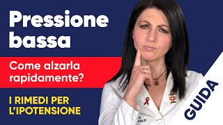 Pressione bassa rimedi per alzarla rapidamente [upl. by Erdrich131]