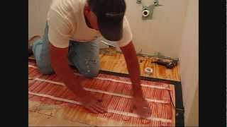 Install WARMUP Electric Floor Heating Mat Using Edge Strip Kits [upl. by Juna]