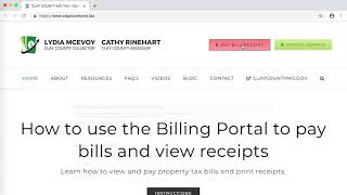 How to pay taxes online in Clay County [upl. by Amabelle852]