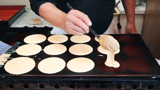 どらやき ∥ Dorayaki  Japanese RedBean Pancake∥Japanese Street Food [upl. by Glynn]