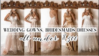 WEDDING GOWNS amp BRIDESMAID DRESSES UDER 300  JJsHouse Review [upl. by Beasley]