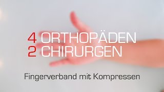 Fingerverband mit Kompressen [upl. by Idnym514]