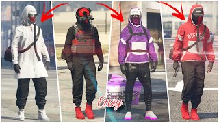 GTA 5 Online 4 Easy asf Tryhard Outfits Using Clothing Glitches Not Modded Outfits [upl. by Blakelee327]