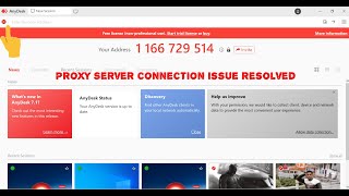 Anydesk connection issue resolved Proxy connection issue [upl. by Adaurd]