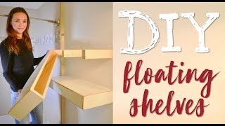 DIY floating shelves [upl. by Nancie851]