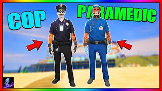 UPDATED How To Get Every Paramedic  COP Outfit Glitch In GTA 5 Online 167 [upl. by Anivram]