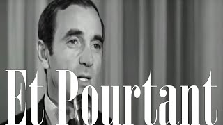 Charles Aznavour  Et Pourtant  Live OnScreen Lyrics [upl. by Keane694]