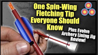 One Awesome Tip for Fletching SpinWing type Fletchings that You NEED to Know [upl. by Noryd]