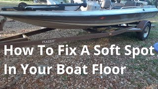 How To Fix A Rotten Soft Spot In Your Boats Floor [upl. by Acirt16]