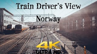 TRAIN DRIVERS VIEW From the Depot in Oslo to Ål in 4K UltraHD [upl. by Assek]