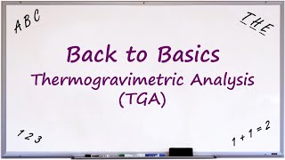 Back to Basics Thermogravimetric Analysis TGA [upl. by Idnat]