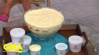 How to make Magnolia Bakery’s famous banana pudding at home l GMA [upl. by Lellih]