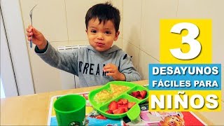 Desayunos fáciles para niños [upl. by Pogah588]