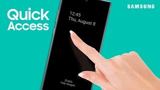 How to quickly access your phones lock screen with tap and double tap  Samsung US [upl. by Otilegna709]