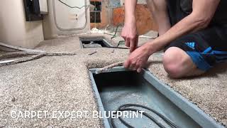 Boat Renovation How To Carpet A Boat 🚣‍♀️ [upl. by Egwan]