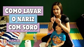 Como fazer LAVAGEM NASAL com soro  aprenda a LIMPAR O NARIZ [upl. by High984]